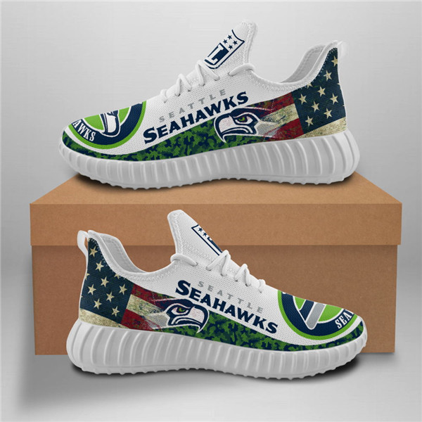 Women's Seattle Seahawks Mesh Knit Sneakers/Shoes 003